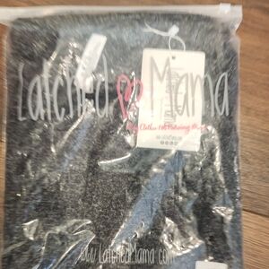 Latched Mama Salt & Pepper Sweater Boyfriend NURSING Tee